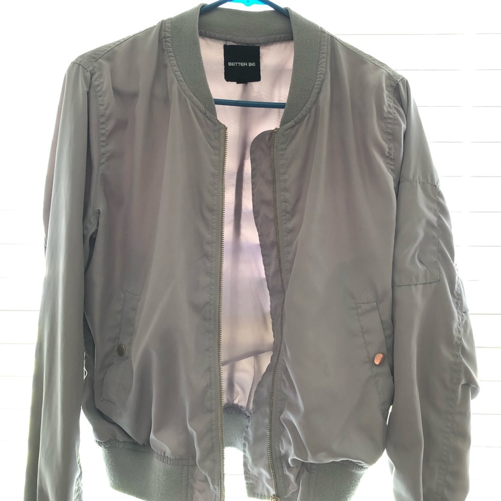 Better be women’s grey zip up jacket
